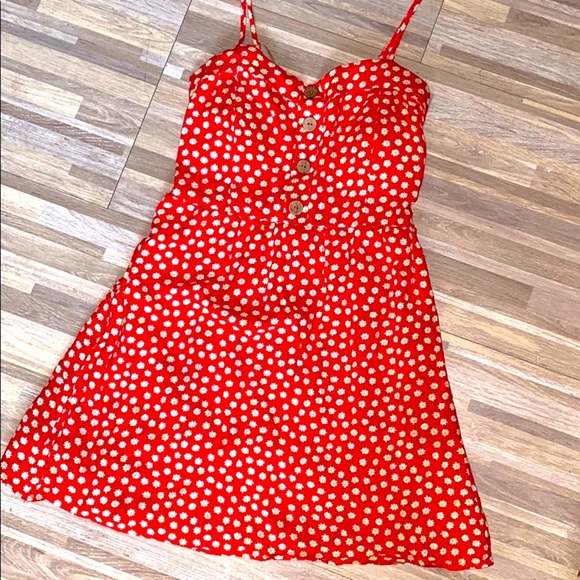 Dresses & Skirts - Sun dress floral pattern dress country shi…